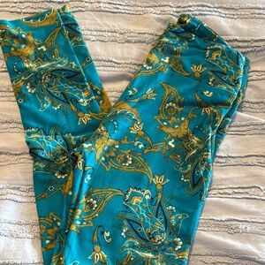 Vibrant Paisley Print Pants